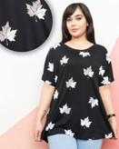 خرید تیشرت زنانه چاپ برگ کد 4104