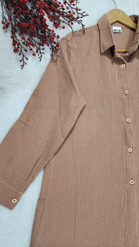 سفارش و خرید اینترنتی شومیز مانتویی تابستانه میلا کد 86807