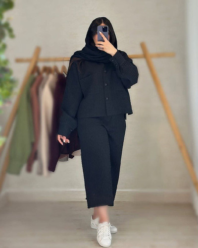 سفارش ست شومیز شلوار کنفی بهاره کد 86934