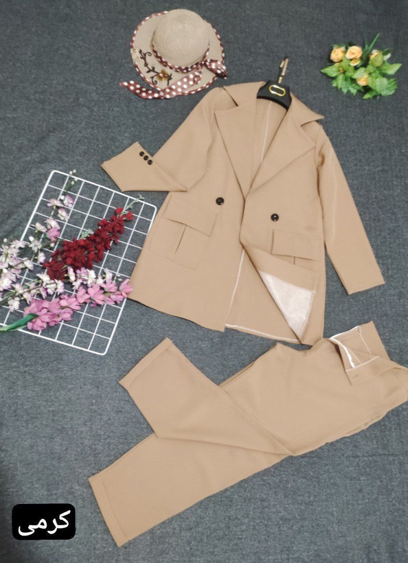 سفارش اینترنتی کت و شلوار سارینا کد 84584