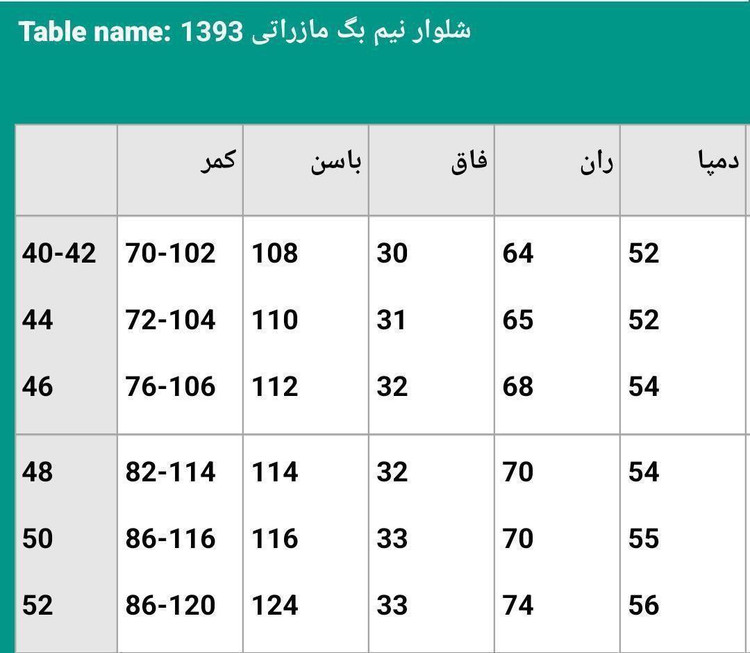 مشاهده قیمت شلوار نیم بگ مازراتی 1393 کد 74236