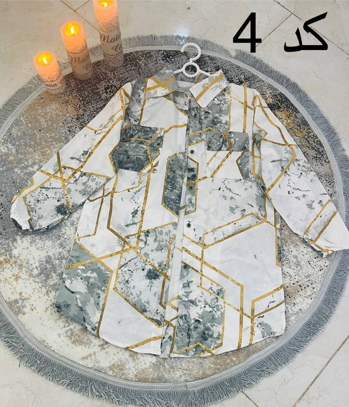 سفارش اینترنتی و آنلاین شومیز مانتویی مرمر کد 71514