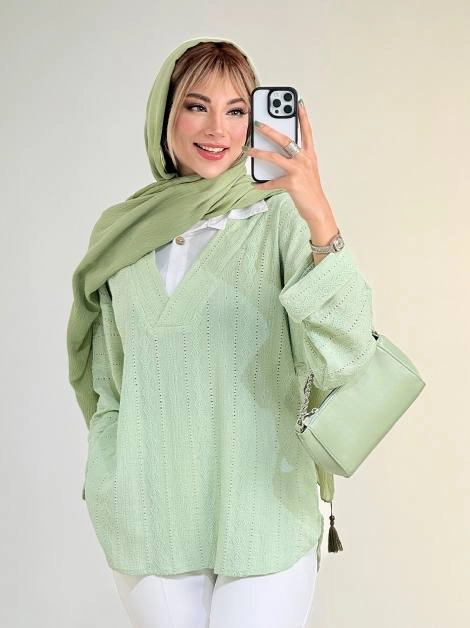 سفارش شومیز یقه سفید کد 100519