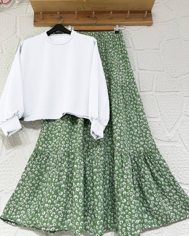 مشاهده قیمت شومیز دامن مدل مستانه کد 87127