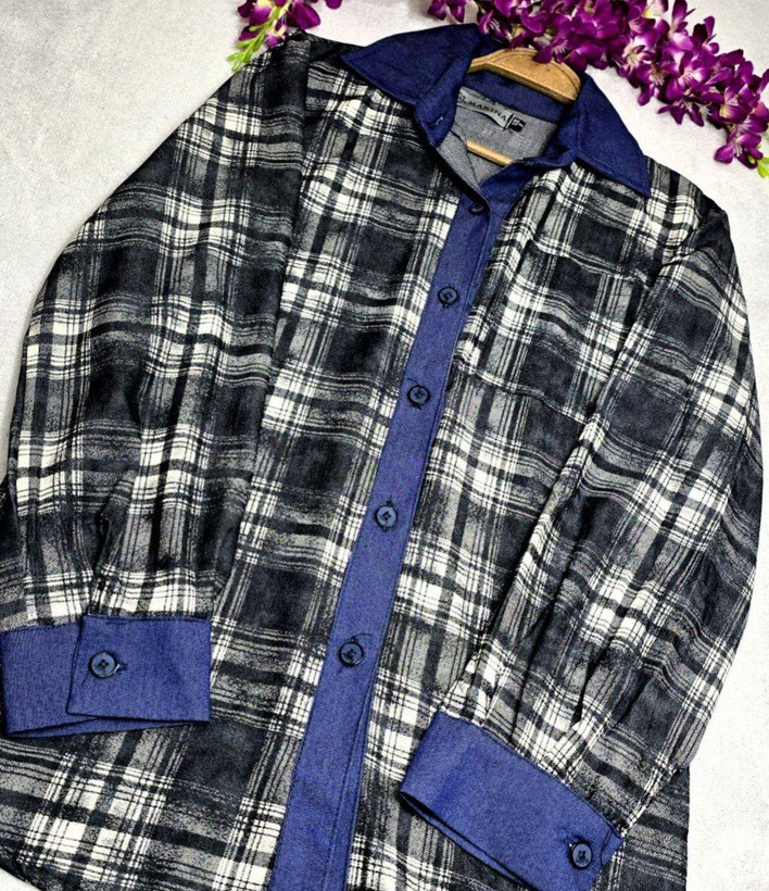 خرید آنلاین شومیز چهارخونه ریما کد 6231