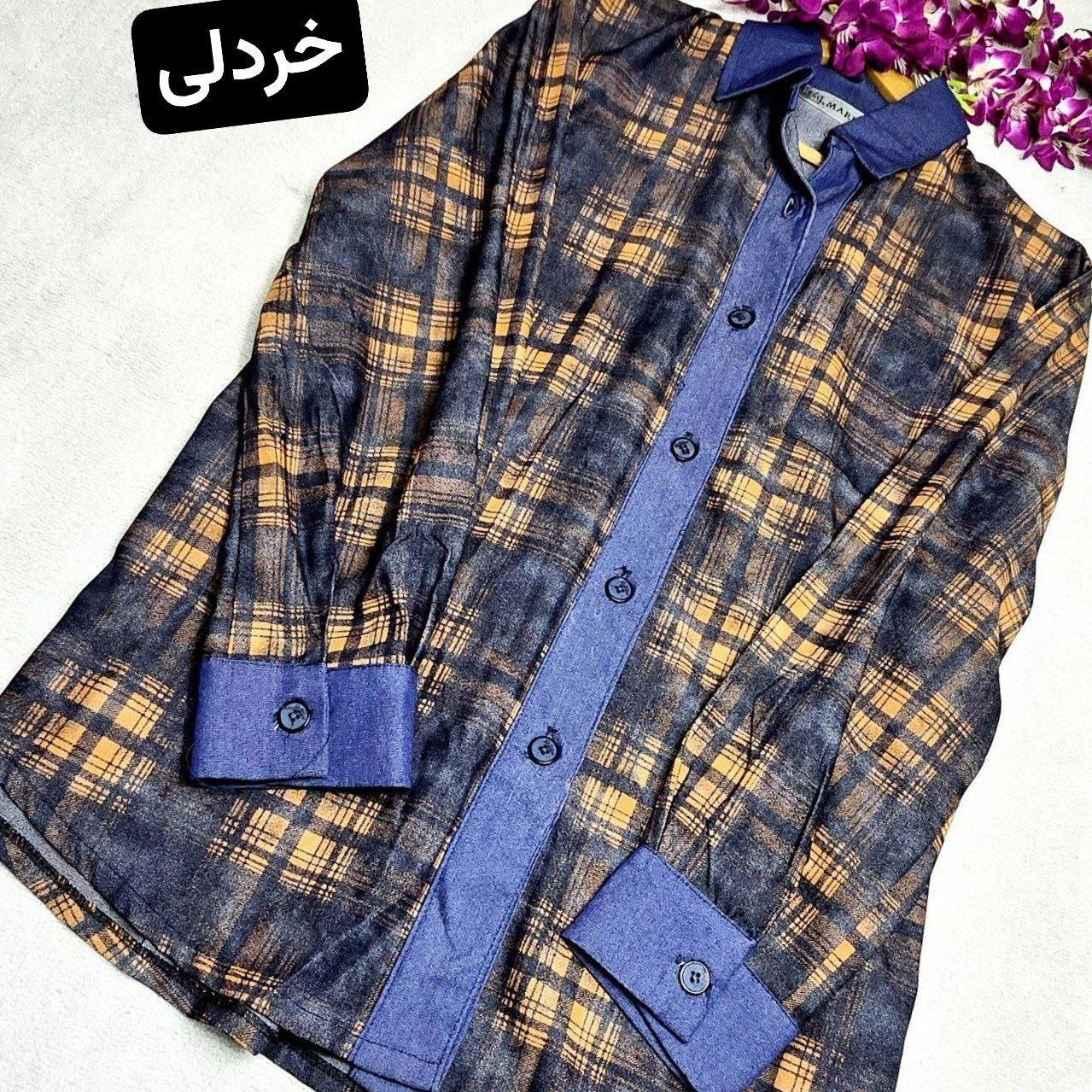 سفارش اینترنتی شومیز چهارخونه ریما کد 6231