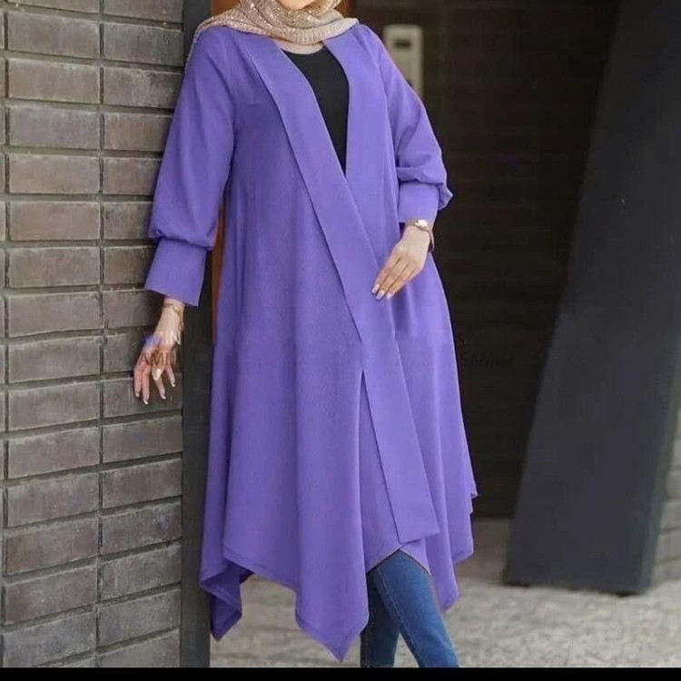 خرید مانتو کرپ حریر ساحل کد 42623