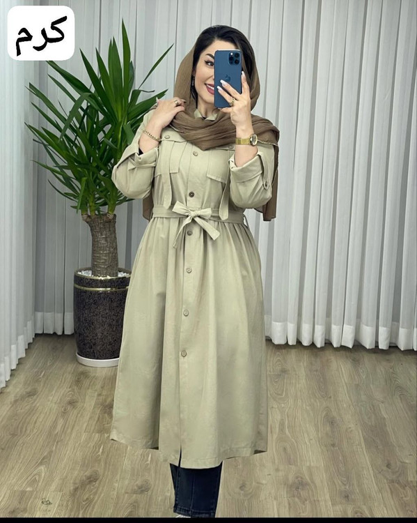 سفارش اینترنتی مانتو بلند ژیوا کد 87338