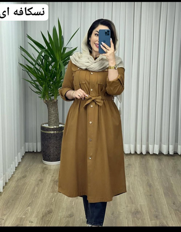 مشاهده قیمت مانتو بلند ژیوا کد 87338