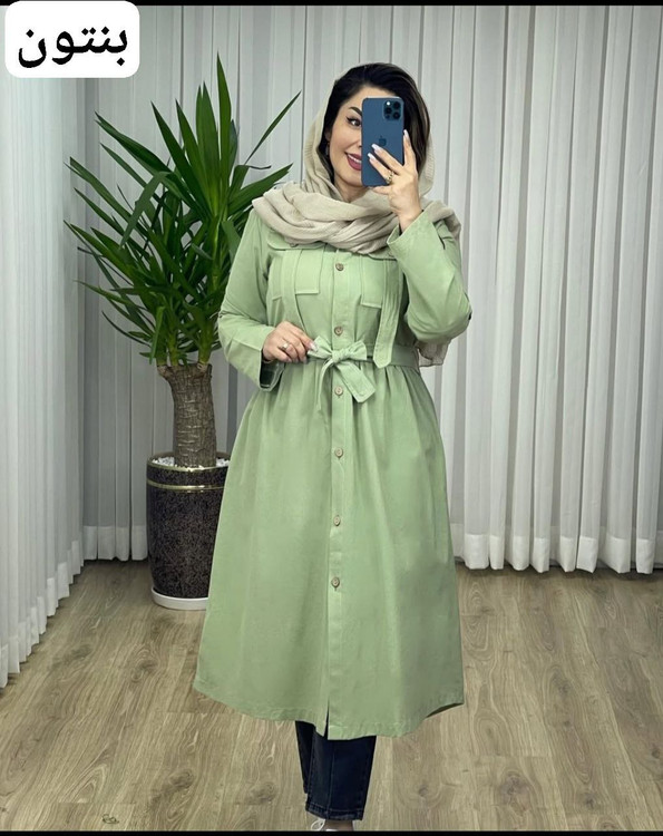 خرید اینترنتی مانتو بلند ژیوا کد 87338