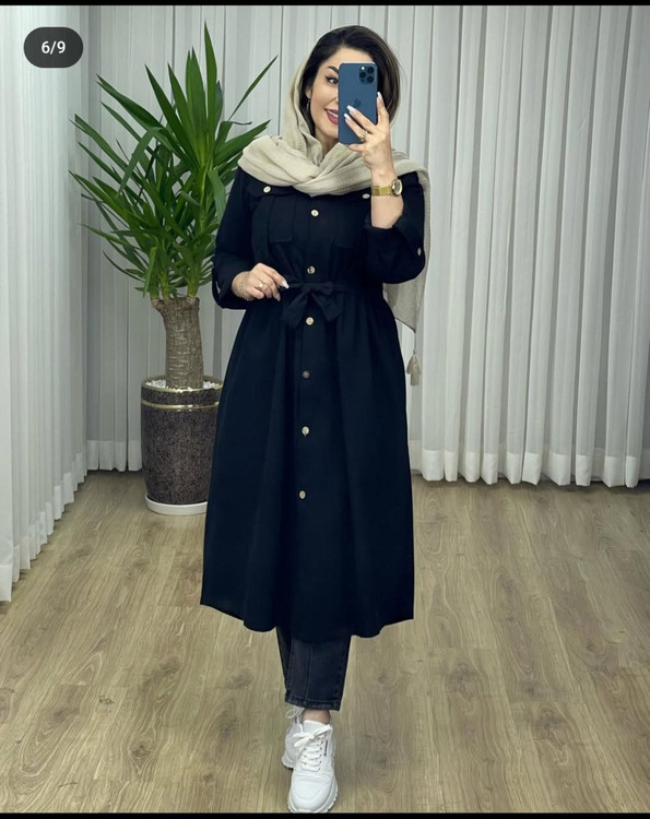 سفارش مانتو بلند ژیوا کد 87338