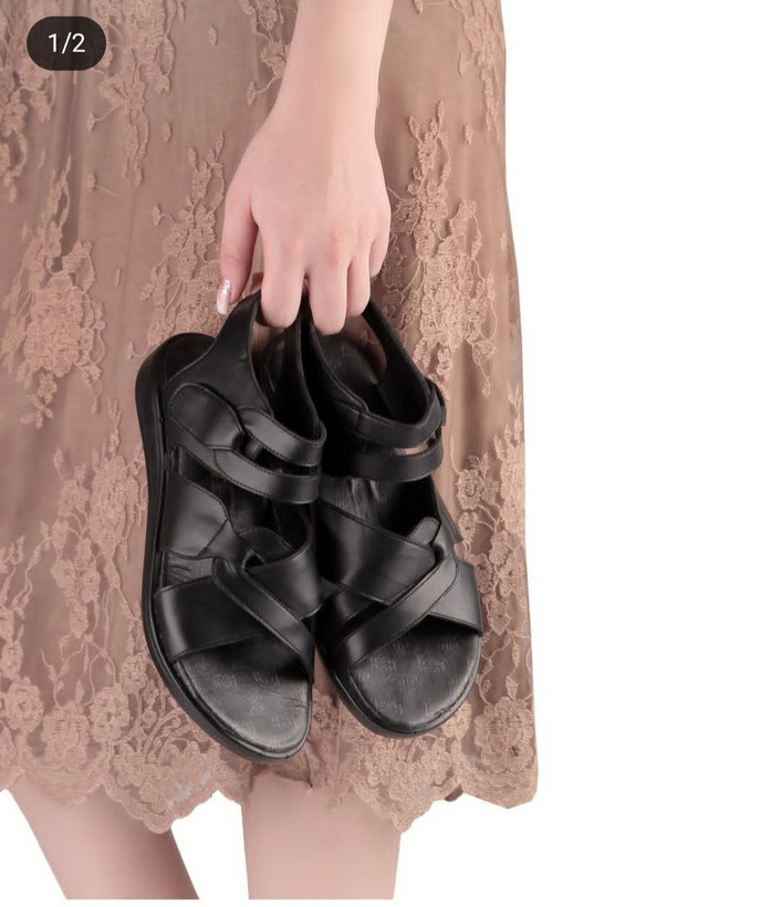 خرید صندل چرم اصل زنانه کد ۳۴۸۴