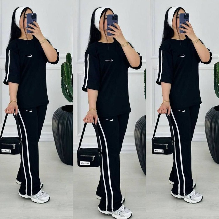 سفارش ست تیشرت شلوار ارکیده کد 86276