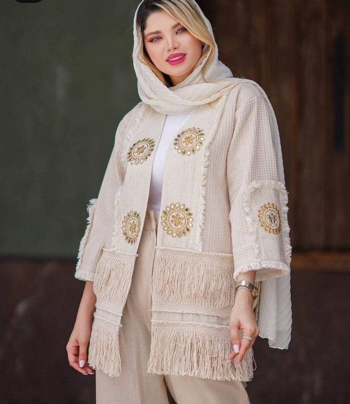 خرید مانتو شلوار لنین کد 87473