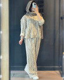 سفارش اینترنتی و آنلاین ست شومیز شلوار گازوئیلی کد 87726