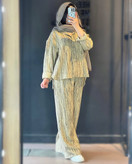 خرید آنلاین ست شومیز شلوار گازوئیلی کد 87726