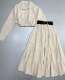 سفارش آنلاین دو تیکه شومیز دامن کد 3526