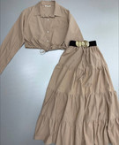 خرید و سفارش اینترنتی دو تیکه شومیز دامن کد 3526