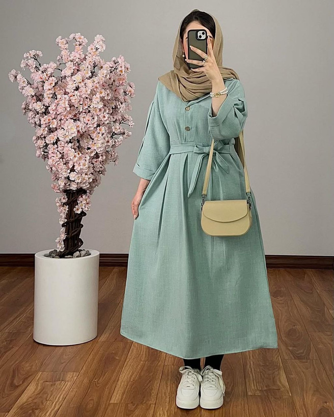 خرید اینترنتی مانتو آرزو کد 99457