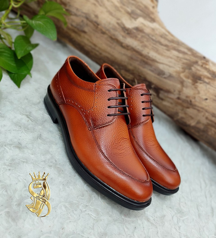 مشاهده قیمت کفش طبی مجلسی مردانه مدل ساعتی بندی کد 100103