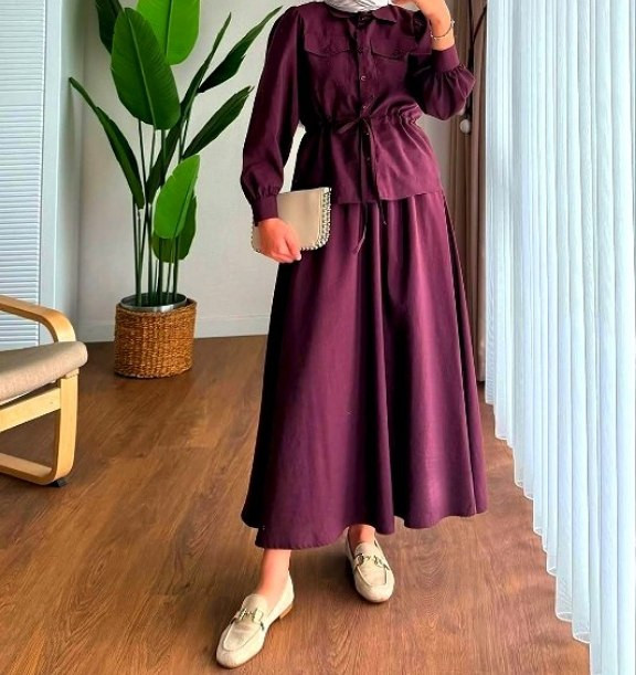 خرید اینترنتی شومیز دامن مدل دلوین کد ۳۵۶۴