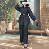 مشاهده قیمت مانتو شلوار ثمین کد 99462