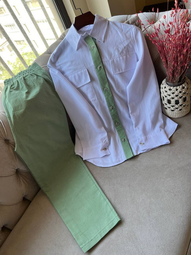 خرید آنلاین شومیز شلوار مدل فیروزه کد 88133