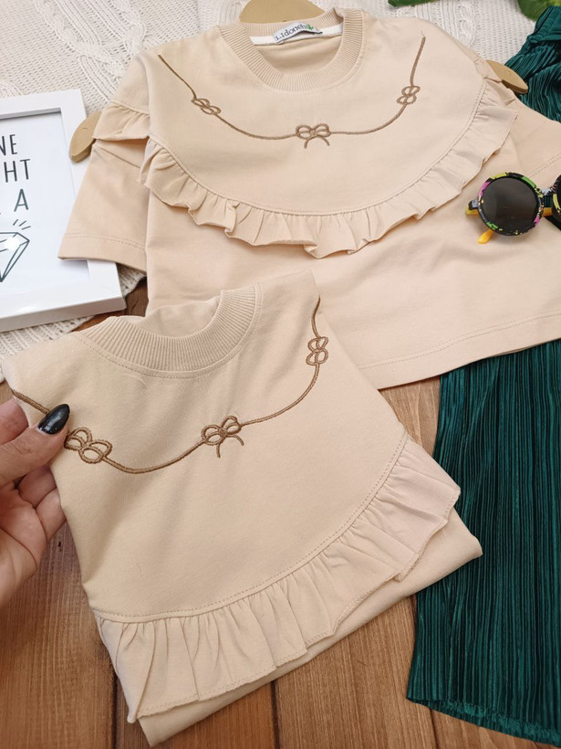 سفارش اینترنتی و آنلاین ست بلوز شلوار بچگانه پاپیون کد 76118