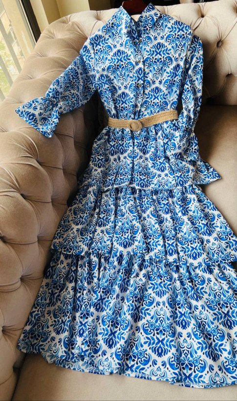 سفارش اینترنتی و آنلاین پیراهن سه چین کد 88575