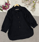 خرید اینترنتی مانتو شانتون جلو دکمه کد 74987