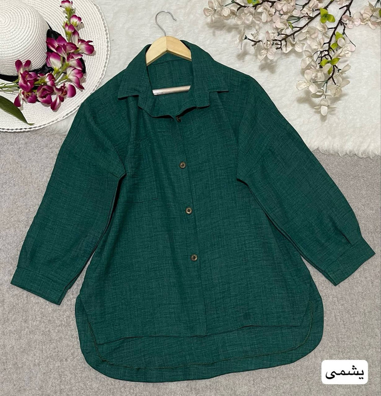 سفارش اینترنتی مانتو شانتون جلو دکمه کد 74987