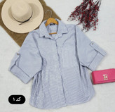 سفارش شومیز مانتویی قواره دار راه راه یاکسی کد 88748