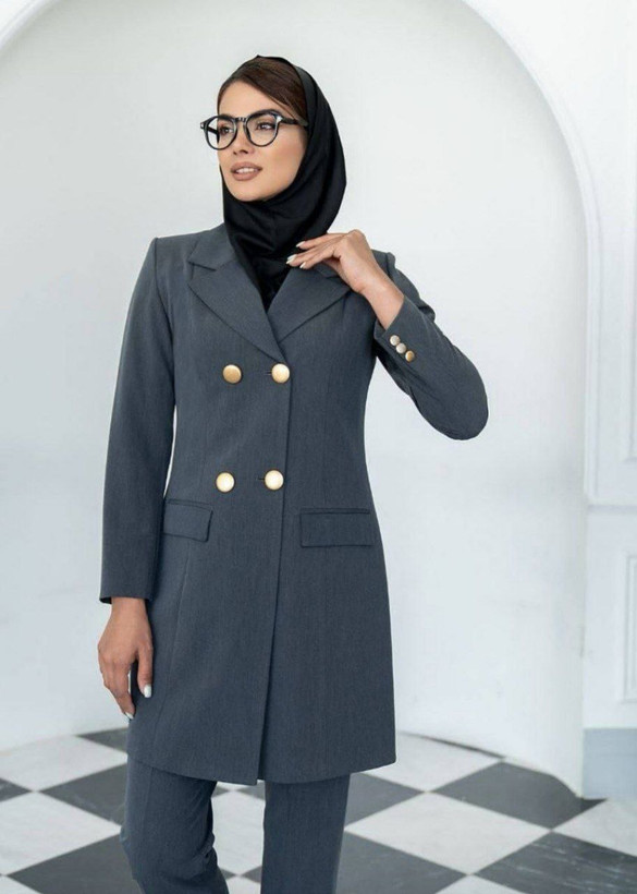 خرید اینترنتی مانتو شلوار اداری کارمندی 3746