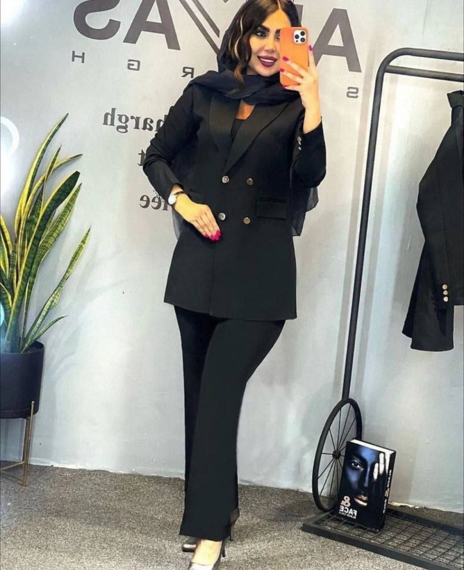 خرید و مشاهده آنلاین کت و شلوار نگین مشکی 74033