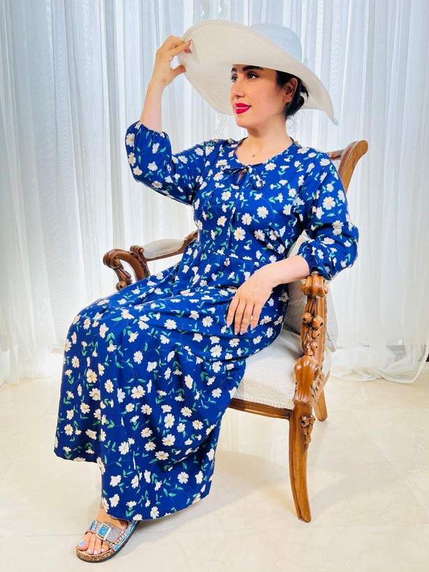 خرید و مشاهده اینترنتی و آنلاین ساحلی گلدار یقه بند86336