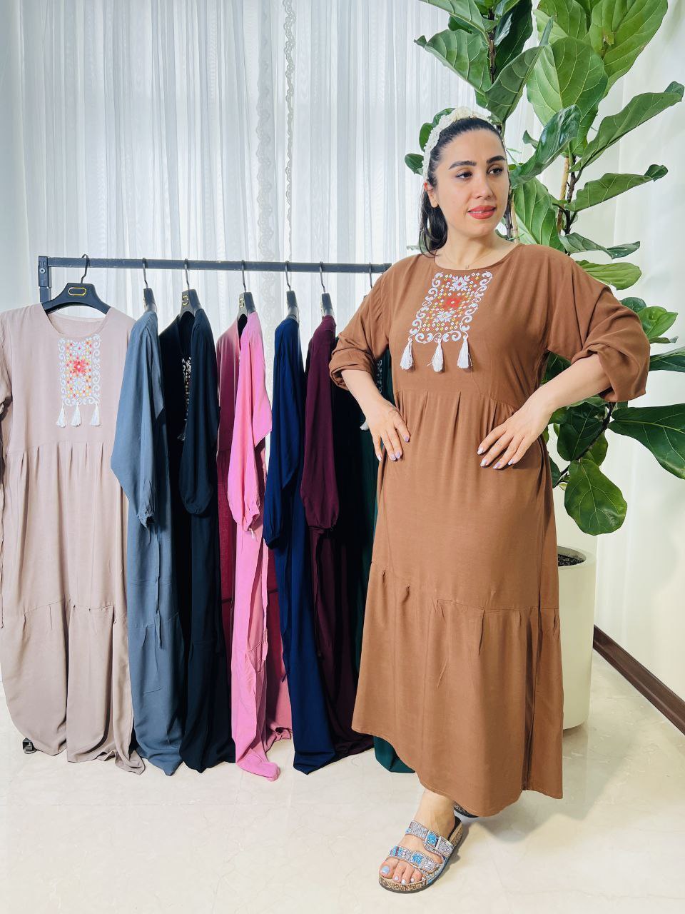 خرید اینترنتی پیراهن نخی تارا 87693