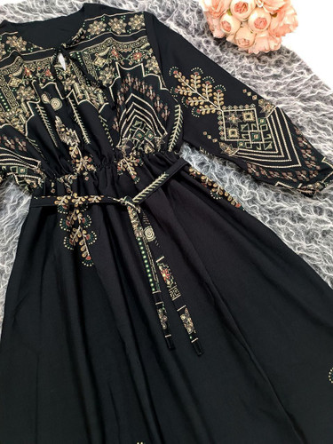 خرید اینترنتی پیراهن ماکسی کتیبه 89704
