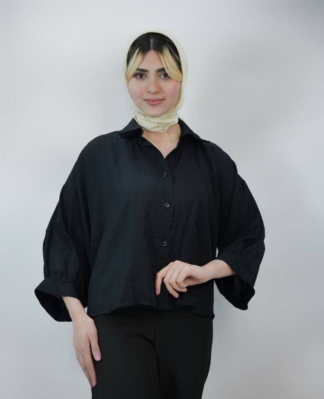 خرید و مشاهده اینترنتی شومیز مشکی ترند 80837