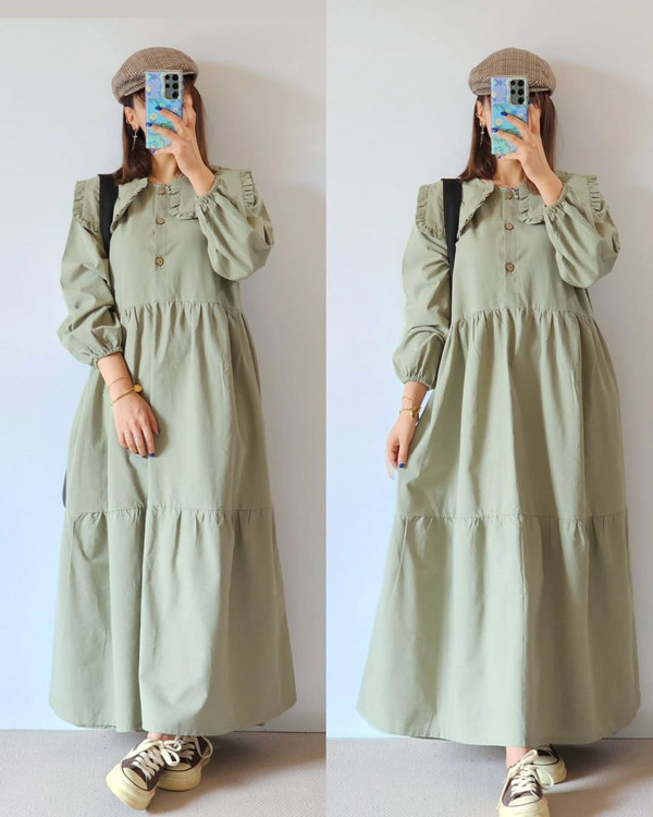 خرید و مشاهده اینترنتی پیراهن مانتویی بهناز 99494