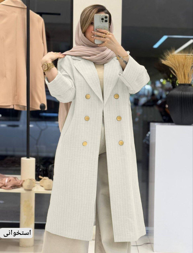 خرید و فروش آنلاین مانتو بلند ملکه 90519