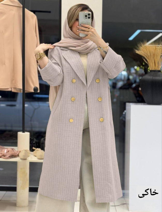 خرید اینترنتی و آنلاین مانتو بلند ملکه 90519