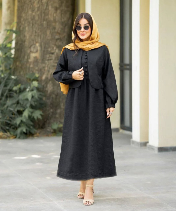 خرید و مشاهده اینترنتی ست دوتیکه کت و سارافون سارا 37092