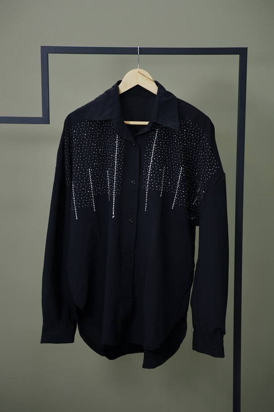 خرید و فروش اینترنتی و آنلاین شومیز مانتویی کیمونو نگین آبشاری 71223