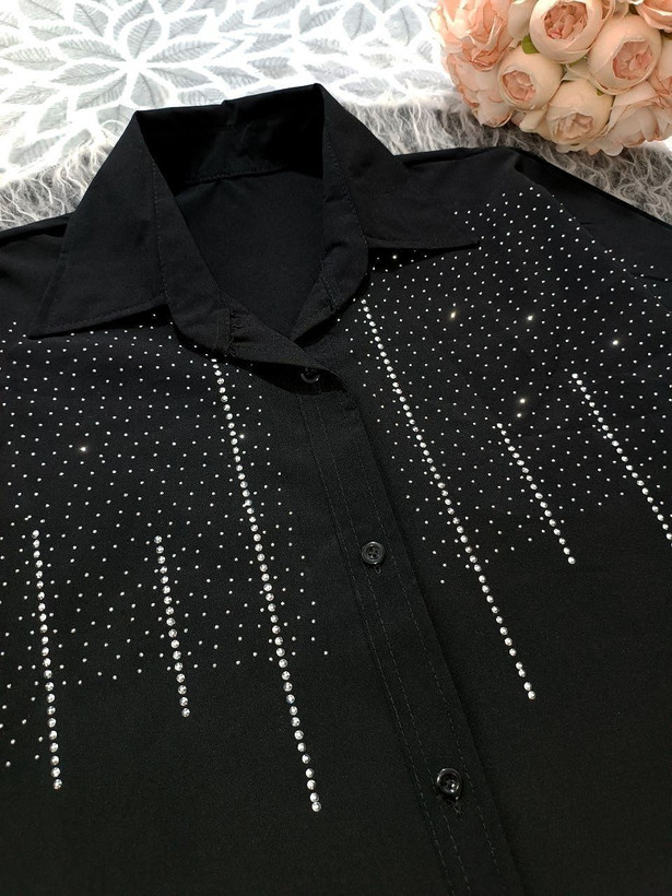 مشاهده اینترنتی و آنلاین شومیز مانتویی کیمونو نگین آبشاری 71223