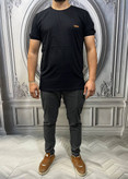 خرید اینترنتی تیشرت مردانه مشکی ساده 3684