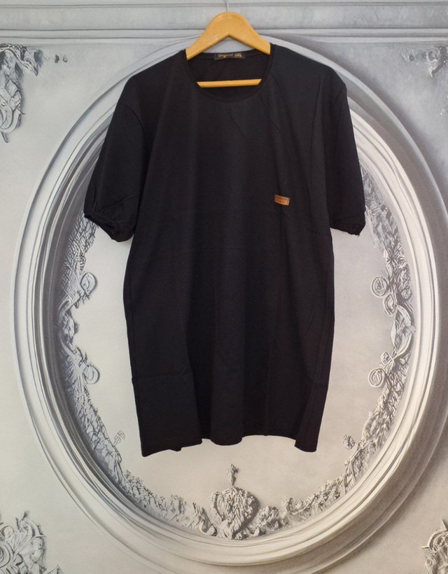 خرید اینترنتی و آنلاین تیشرت مردانه مشکی ساده 3684