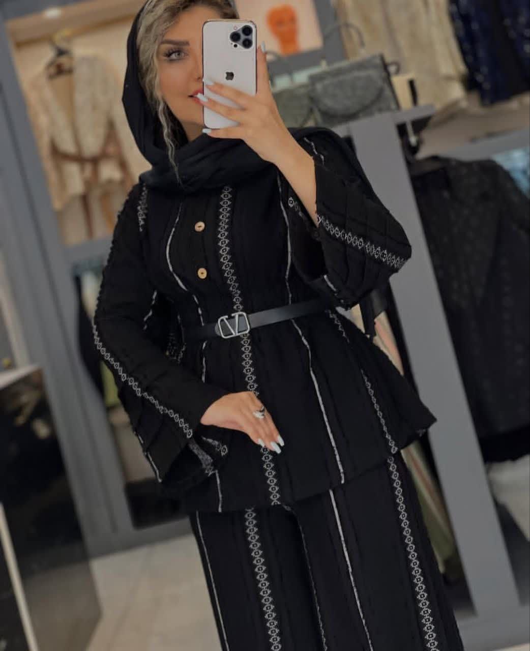 خرید اینترنتی ست شومیز شلوار لاکچری آنلی 37110