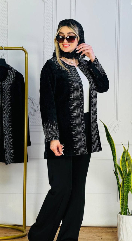 خرید اینترنتی مانتو کتی مزون دوزی مدل مرمرین83832