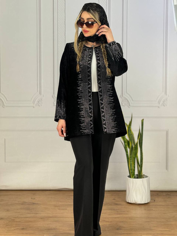 خرید اینترنتی و آنلاین مانتو کتی مزون دوزی مدل مرمرین83832