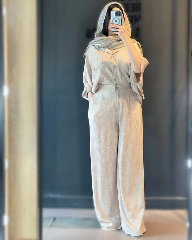 خرید اینترنتی و آنلاین مانتو شلوار مرجان90657